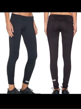 Adidas X Stella McCartney The Essential Fold Tight Leggings: Black